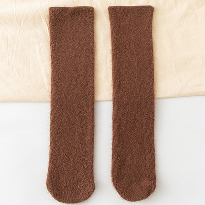 Plus Velvet Thick Warm Mink Velvet Snow Socks