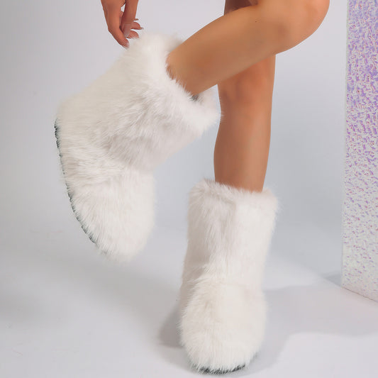 Cozy Chic Trending Faux Fur Boots