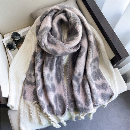 Soft Scarf With Cashmere Feel Warm Solid Color Drapes Smoothly Daily