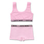 Pure Cotton Solid Color Underwear Set - Soft Breathable Intimate Wear
