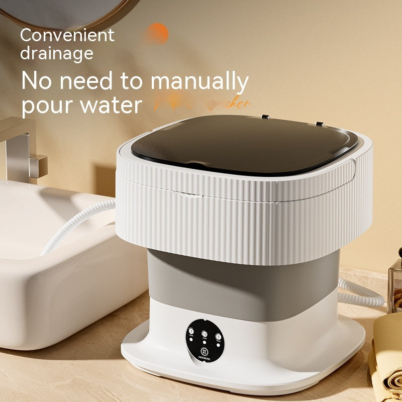 Compact Washing Machine 10L Portable with Energy Efficient Motor for Home Use Space Saving Design