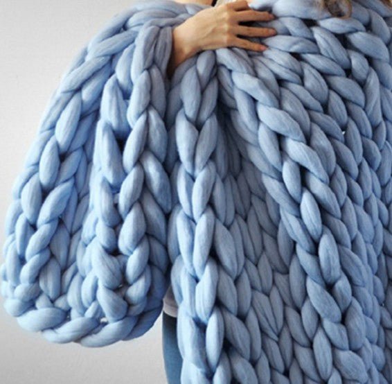 Acrylic Woven Blanket Ultra Thick For Cozy Warmth And Soft Breathable Comfort For Cold Nights Homeowners - merch gone viral.