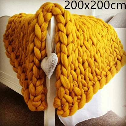 Acrylic Woven Blanket Ultra Thick For Cozy Warmth And Soft Breathable Comfort For Cold Nights Homeowners - merch gone viral.