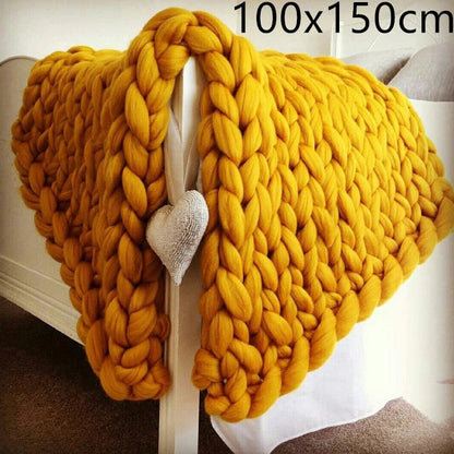 Acrylic Woven Blanket Ultra Thick For Cozy Warmth And Soft Breathable Comfort For Cold Nights Homeowners - merch gone viral.