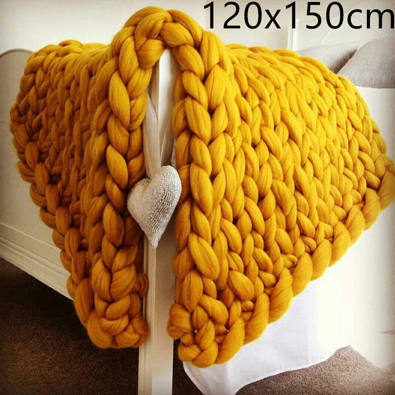 Acrylic Woven Blanket Ultra Thick For Cozy Warmth And Soft Breathable Comfort For Cold Nights Homeowners - merch gone viral.