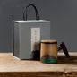 Compact Porcelain Tea Cup 260ml with Built-In Separator for Office Use