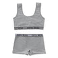 Pure Cotton Solid Color Underwear Set - Soft Breathable Intimate Wear