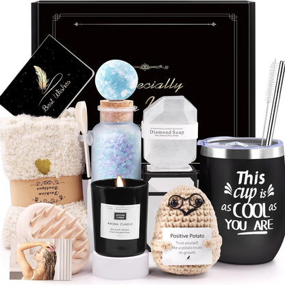 Aromatherapy Soy Wax Candle Bath Set Gift Box For Home Spa - Merch Gone Viral