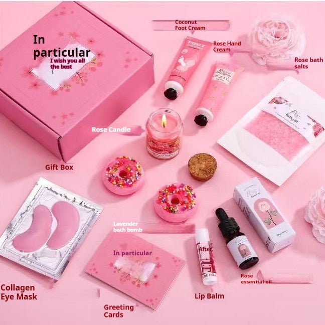 Aromatherapy Soy Wax Candle Bath Set Gift Box For Home Spa - Merch Gone Viral