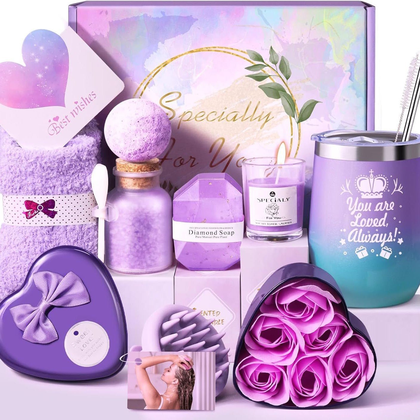Aromatherapy Soy Wax Candle Bath Set Gift Box For Home Spa - Merch Gone Viral