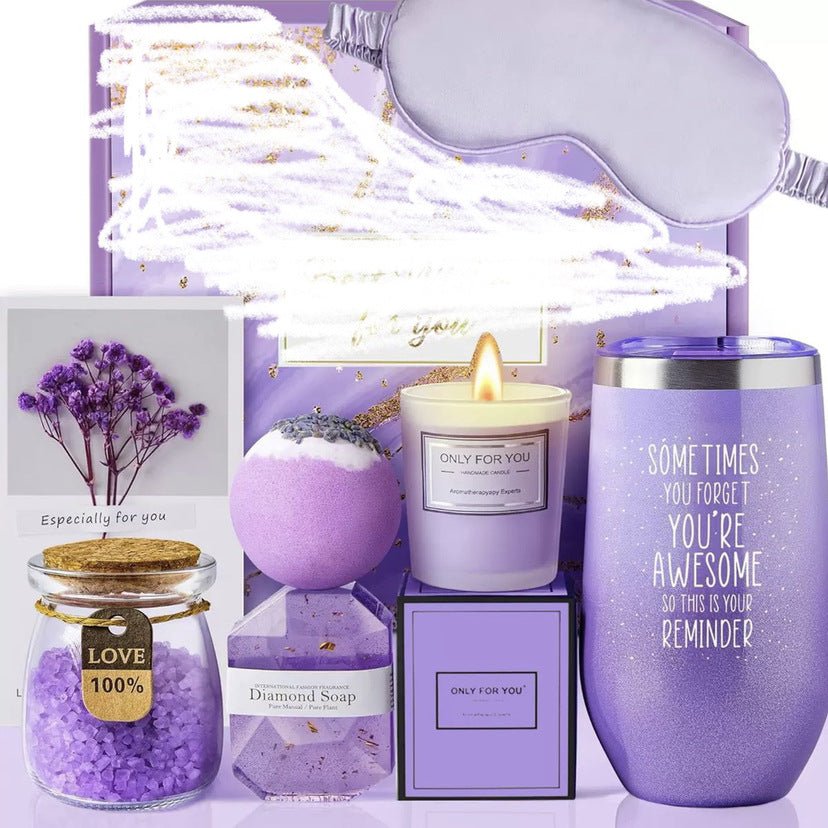 Aromatherapy Soy Wax Candle Bath Set Gift Box For Home Spa - Merch Gone Viral