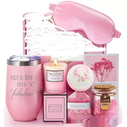 Aromatherapy Soy Wax Candle Bath Set Gift Box For Home Spa - Merch Gone Viral