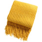 Nordic Luxury Blanket Hotel Bed Throw Bed Runner Tassel Shawl Blanket Bed Tail Cloth Cover Blanket B & B Bed Towel Knitted Blanket