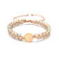 Beautiful Zodiac Sign Handwoven Natural Birthstone Unisex Bracelets