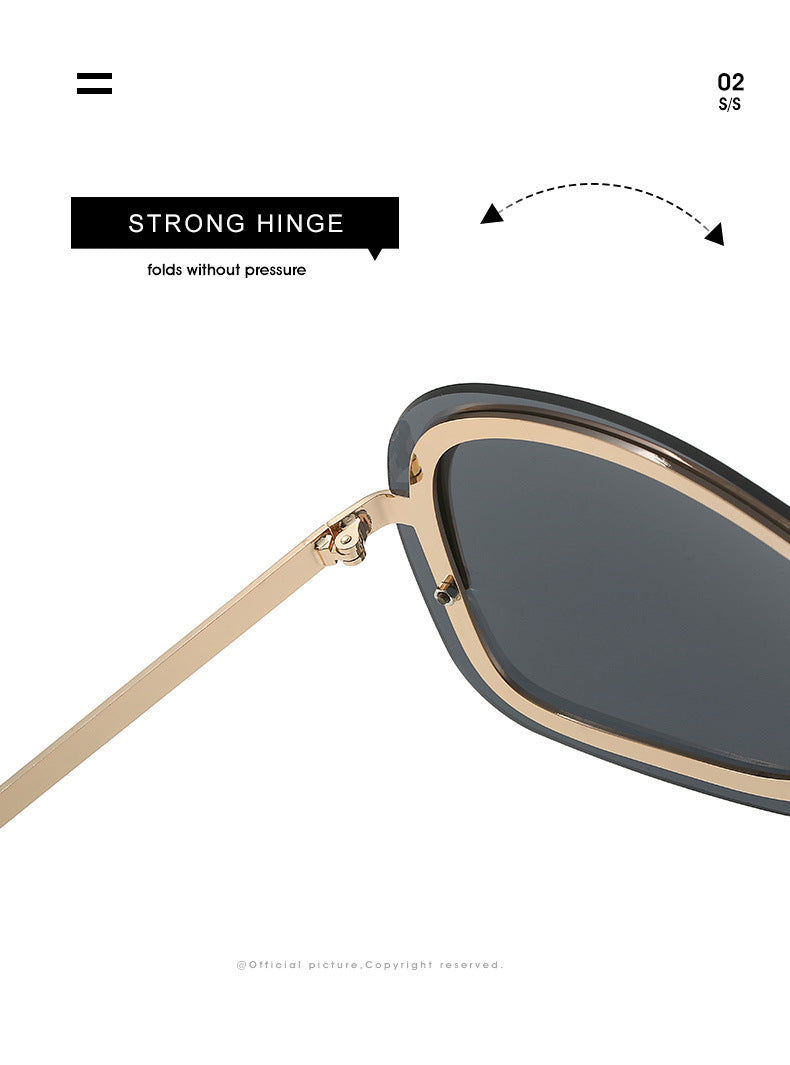 Lightweight Sunglasses with Durable Metal Frame All Day UV Protection