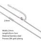 Durable Lip Chain Necklace with 18K Gold Color Vacuum Plating