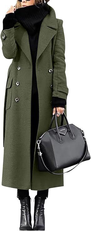 Women's Elegant Long Coat Extended Length for Winter Warmth with Thermal Lining