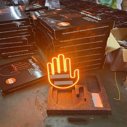 LED Car Gesture Light with Three Signals for Clear Road Communication