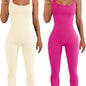 Waist-Defining Suspender Tank Top with Subtle Button Detailing