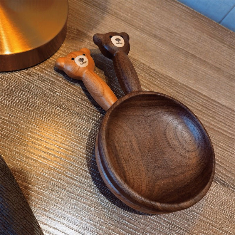 Black Walnut Bear Nut Bowl For Fruit Snacks And Desserts - Merch Gone Viral