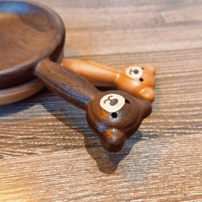 Black Walnut Bear Nut Bowl For Fruit Snacks And Desserts - Merch Gone Viral