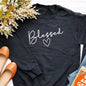 Blessed Love Pattern Long Sleeve Sweater Soft Cotton Breathable Casual Top - merch gone viral.