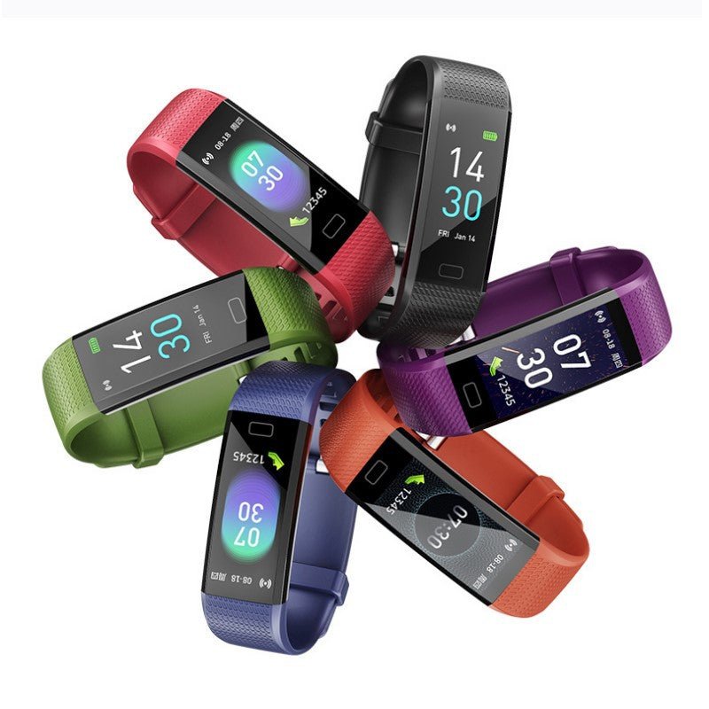 Blood Pressure Fitness Heart Rate Meter Step Temperature Smart Watch - merch gone viral.
