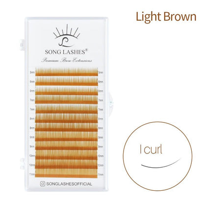 Brow Lashes I Eyebrow Extensions 12 Lines Per Piece Material Various Colors Soft and Resemble to Human Hairs - merch gone viral.