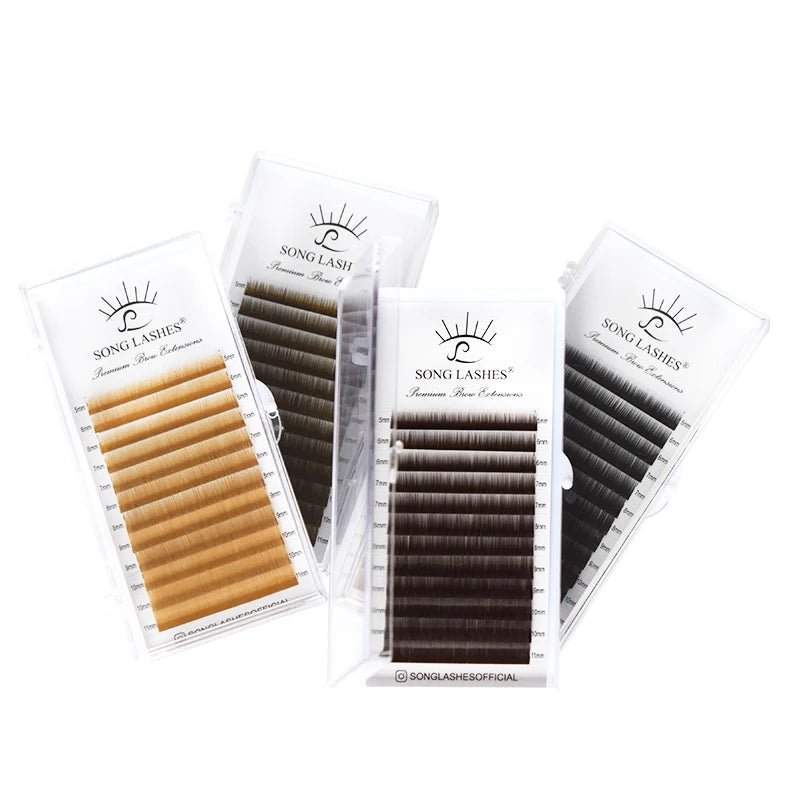 Brow Lashes I Eyebrow Extensions 12 Lines Per Piece Material Various Colors Soft and Resemble to Human Hairs - merch gone viral.