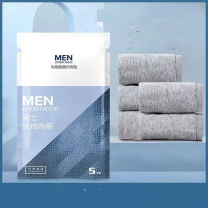 Disposable Men's Pure Cotton Underwear - Travel & Emergency Essentials