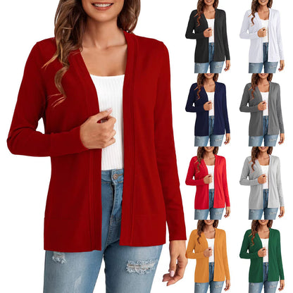 Lightweight Cardigan Coat for Everyday Layering Women Cashmere Knit