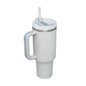 Insulated Tumbler 40 Oz With Handle And Straw For Coffee And Tea