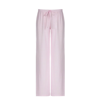 Your Luxury Striped Wide Leg Trousers In Premium Satin Deliver Everyday Glamour And Comfort.