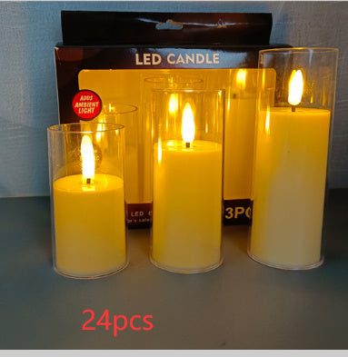 Led Lamp Set with Flame Free Ambience for Safe Long Lasting Glow in Modern Home Decor