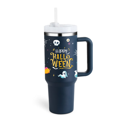 Insulated Tumbler 40 Oz With Handle And Straw For Coffee And Tea