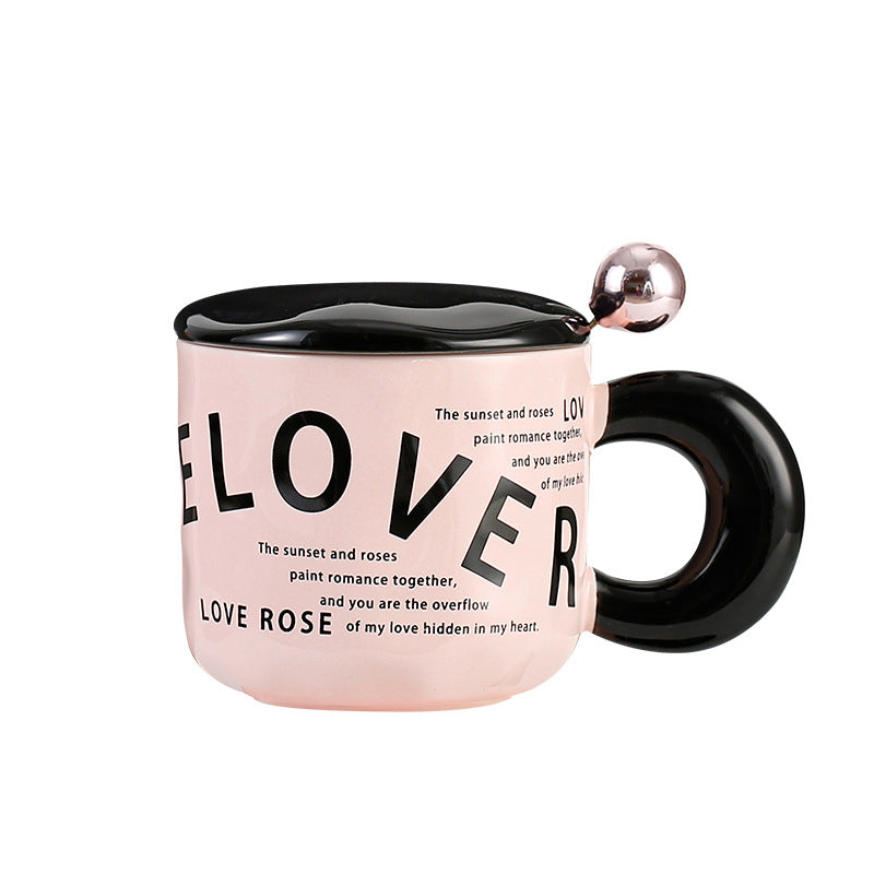 Love Mug 381ml Capacity for Coffee and Tea Desk Decor