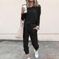 Women’s Casual Chic Lounge Set – Long Sleeve Pullover Top & Drawstring Pants with Pockets – Effortless Style & Comfort”