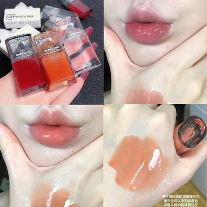 Capovinie Iceberg Lip Gloss Balm Glass Clear Oil - merch gone viral.