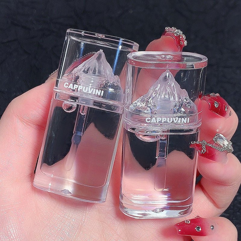 Capovinie Iceberg Lip Gloss Balm Glass Clear Oil - merch gone viral.