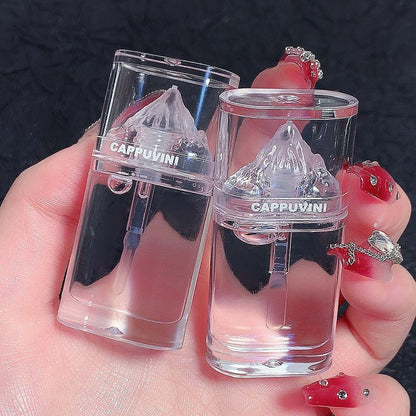 Capovinie Iceberg Lip Gloss Balm Glass Clear Oil - merch gone viral.