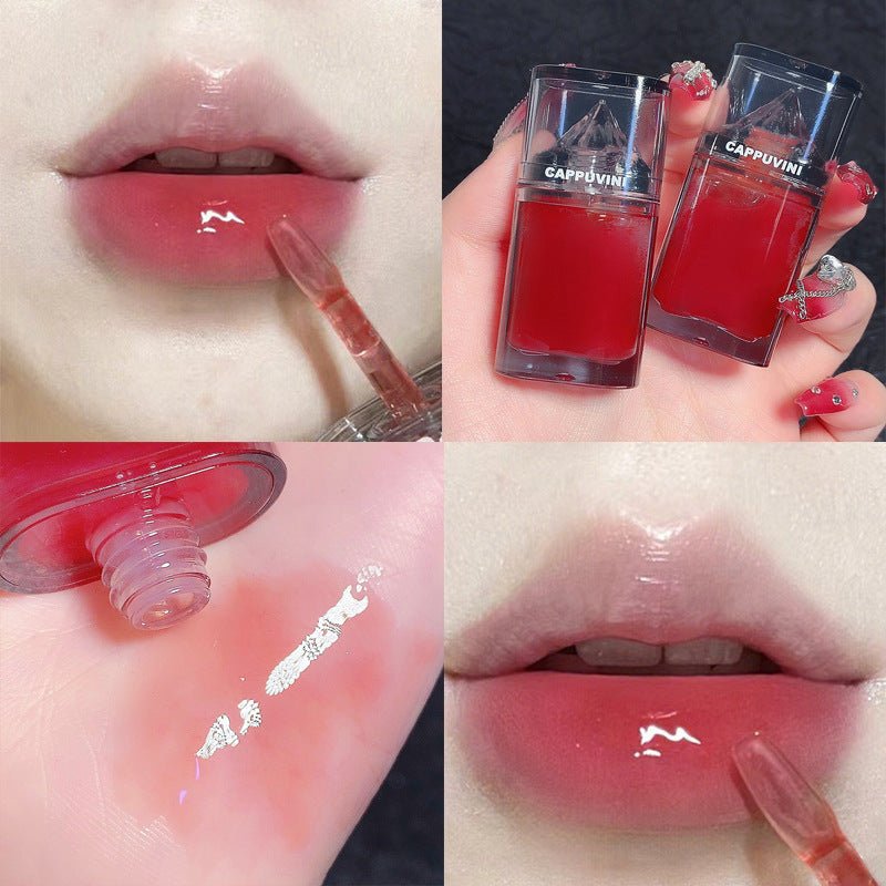Capovinie Iceberg Lip Gloss Balm Glass Clear Oil - merch gone viral.