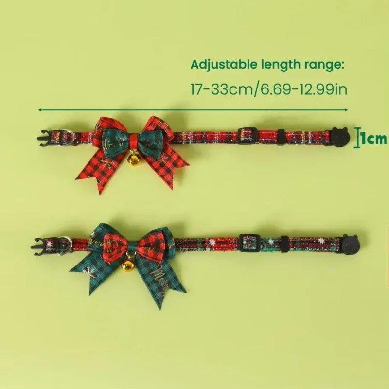 Cat Bow Tie Collar With Bell In Soft PP Cotton Adjustable For Festive Wear - Merch Gone Viral