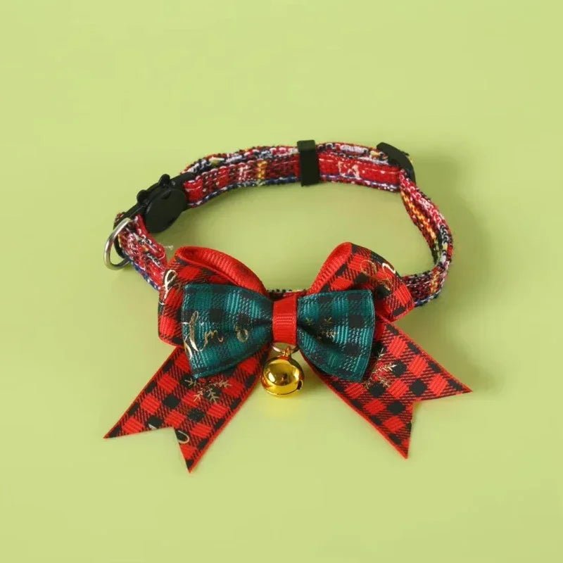 Cat Bow Tie Collar With Bell In Soft PP Cotton Adjustable For Festive Wear - Merch Gone Viral