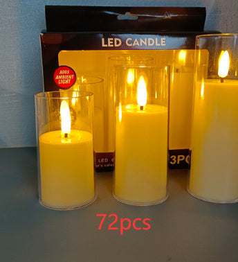 Led Lamp Set with Flame Free Ambience for Safe Long Lasting Glow in Modern Home Decor