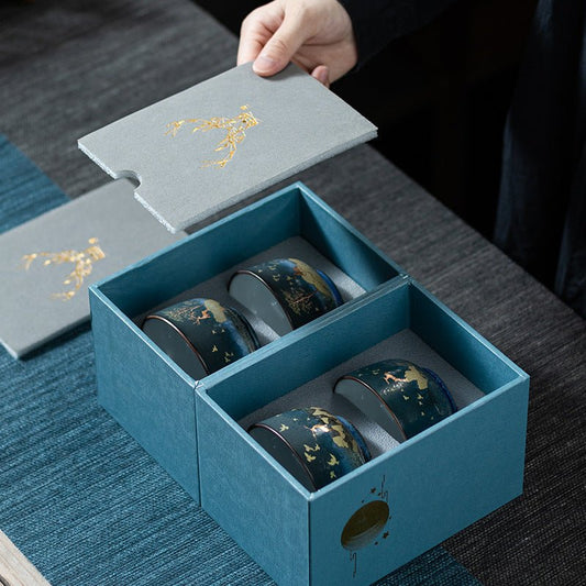 Ceramic Tea Set With Glazed Teacups - Merch Gone Viral