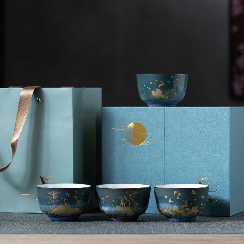 Ceramic Tea Set With Glazed Teacups - Merch Gone Viral