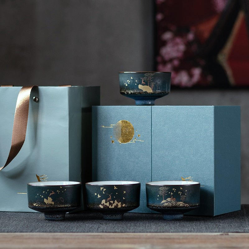Ceramic Tea Set With Glazed Teacups - Merch Gone Viral