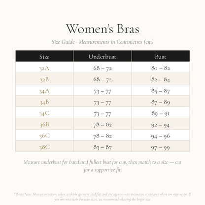 Women's Bras Size Chart