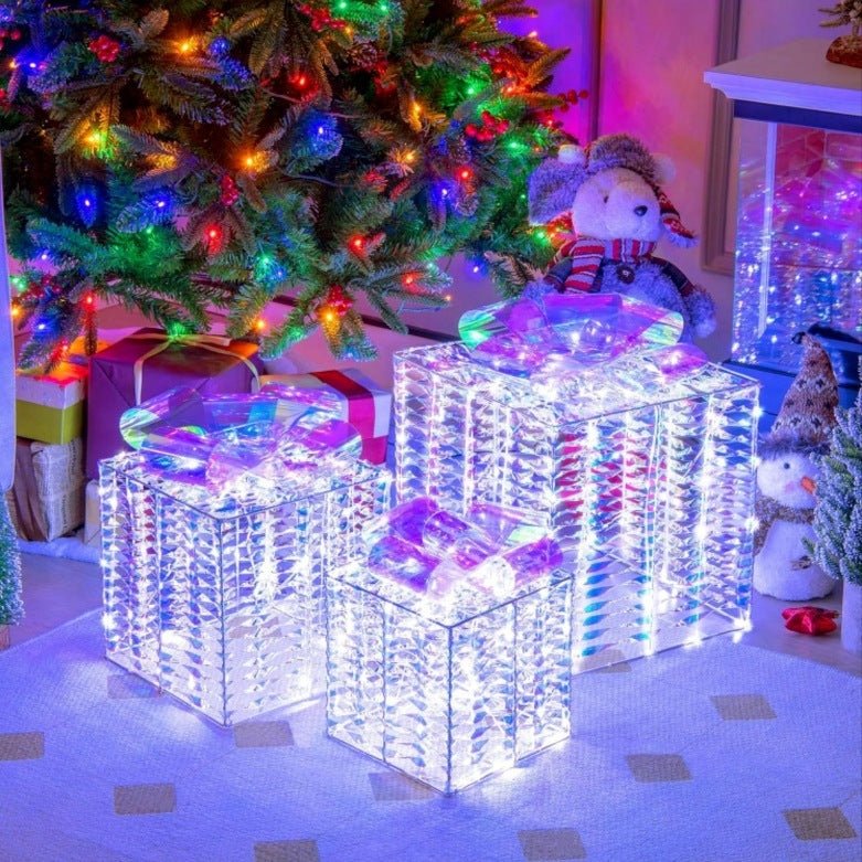 Christmas Gift Box Three - piece Set Gift Decoration - merch gone viral.