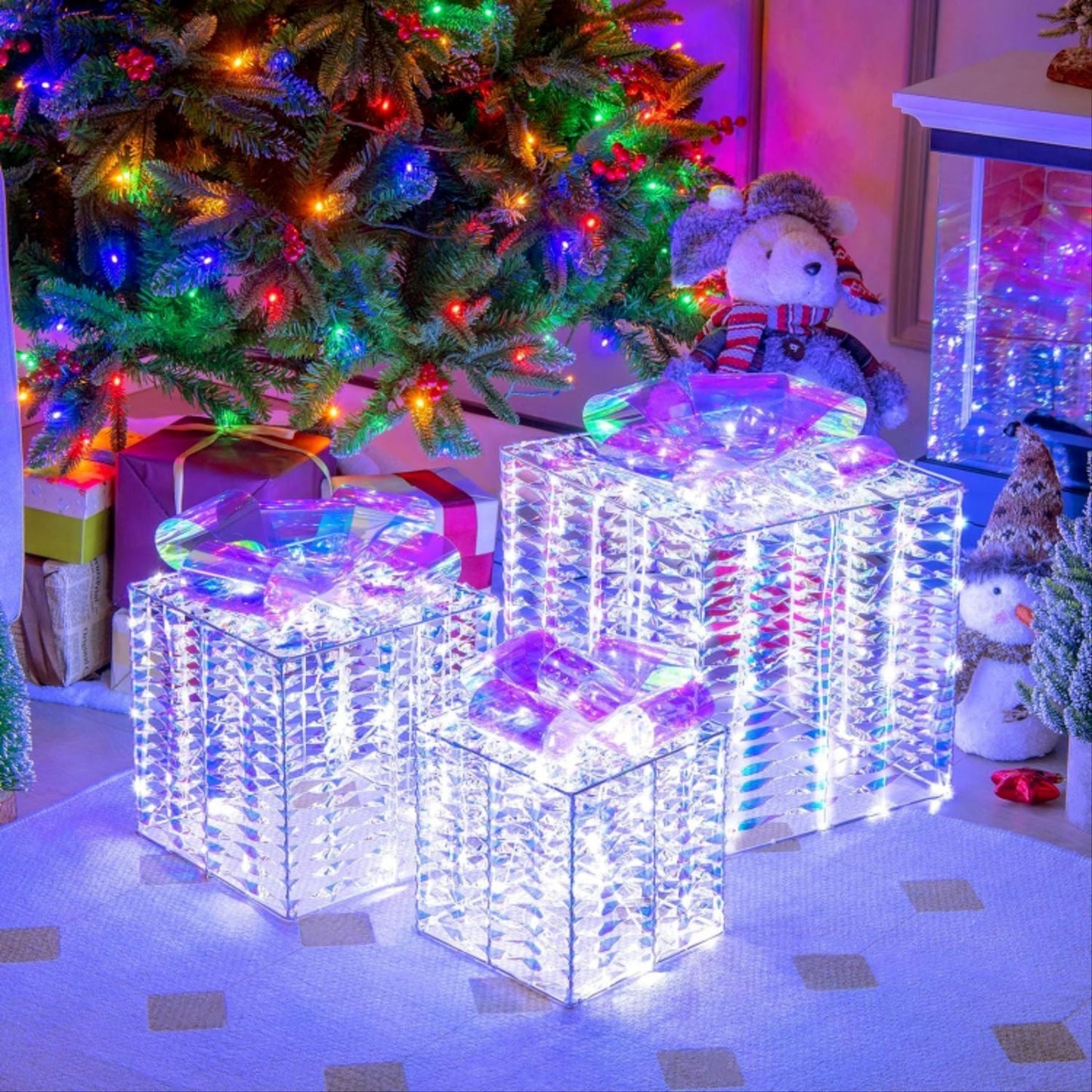 Christmas Gift Box Three - piece Set Gift Decoration - merch gone viral.